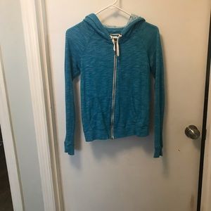 Blue zip up hoodie